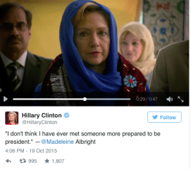 Hillary clinton - albright endorsement