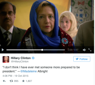 Hillary clinton - albright endorsement