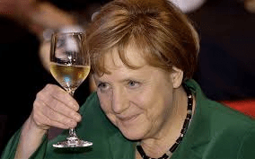 angela merkel toast
