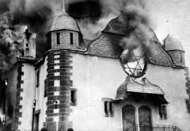 kristallnacht burning temple
