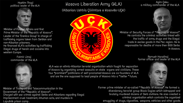 Kosovo Liberation Army - leaders graphic