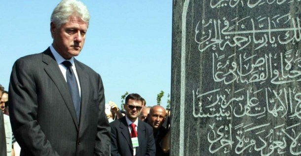 clinton bosnia - muslim tombstone