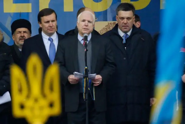 John McCain Ukraine Neo-Nazi leader oleh tyahnybok