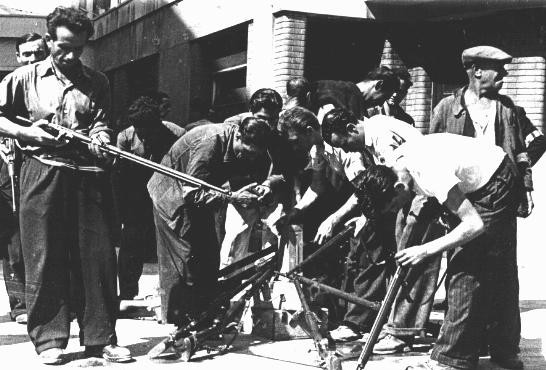 French resistance gathering arms Marseille